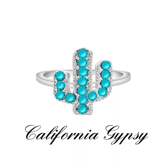 Cactus Rhinestone Ring🌵 - Picture 4 of 5
